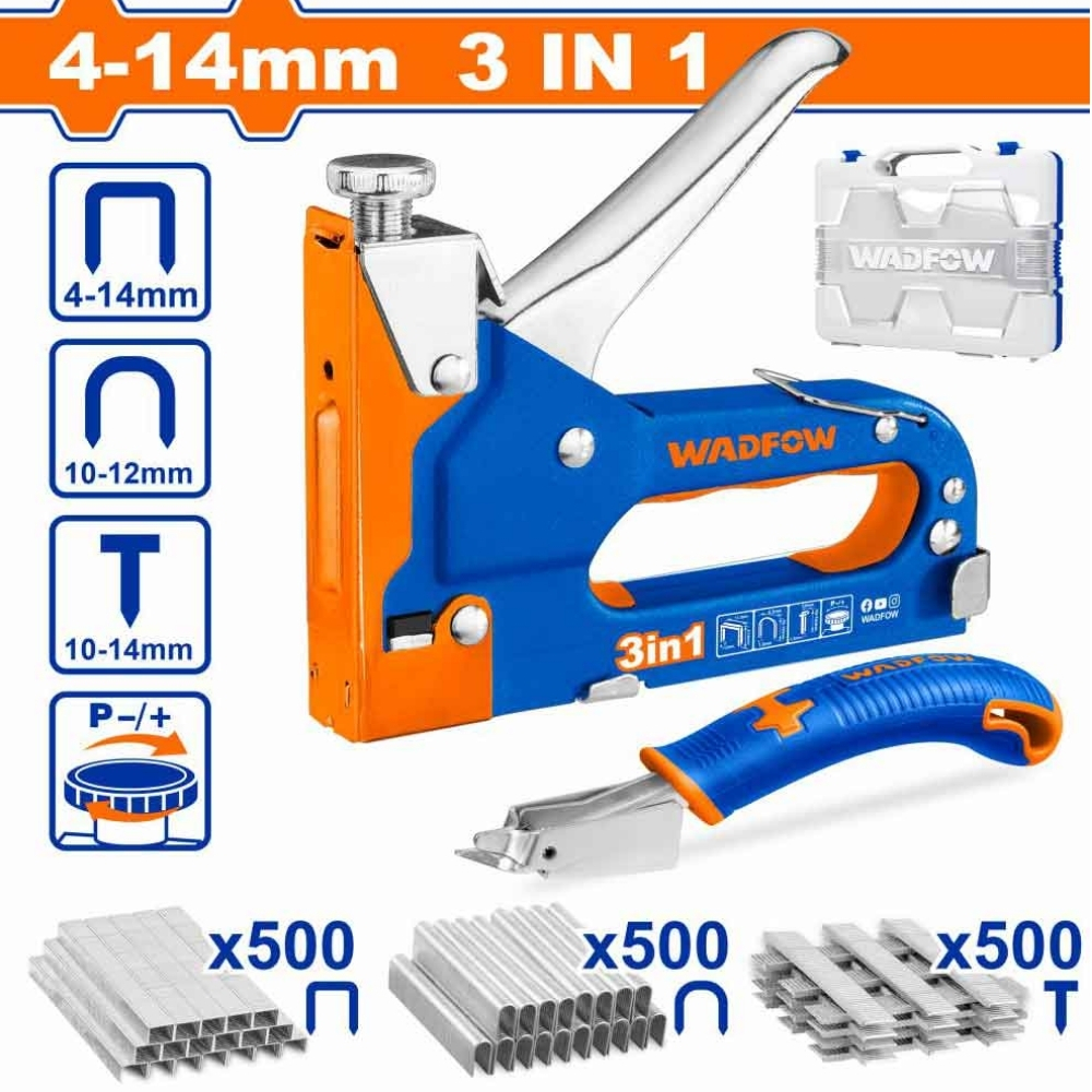 Bộ kìm bấm ghim 3 trong 1 Wadfow WGU4B06 1 Bộ kìm bấm ghim 3 trong 1 4-14mm Wadfow WGU4B06