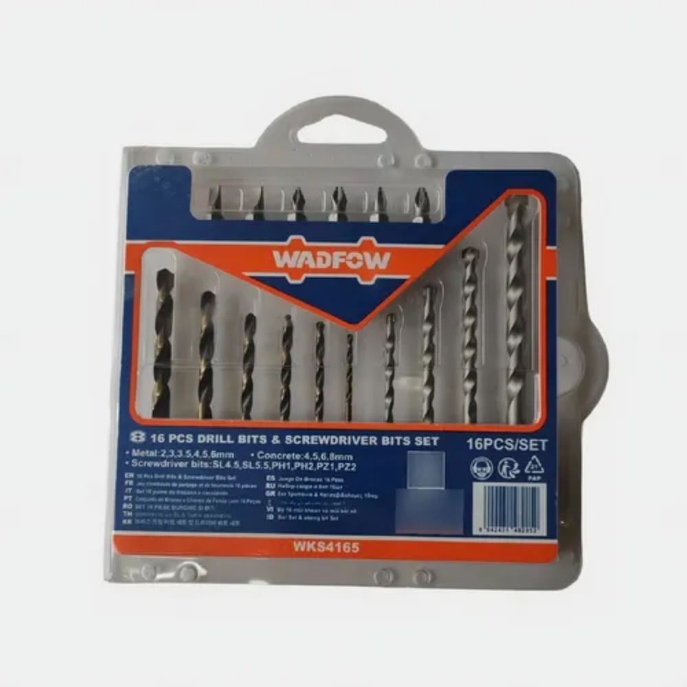 Bộ 16 mũi khoan và mũi vít Wadfow WKS4165 2 WKS4165-2