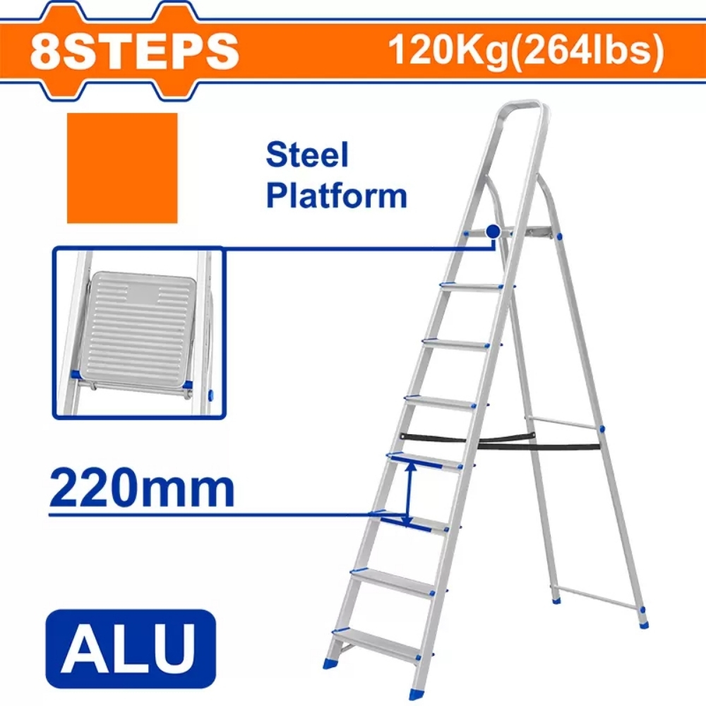 Thang ghế gia đình 8 bậc Wadfow WLD3H08 1 Thang ghế gia đình 8 bậc Wadfow WLD3H08