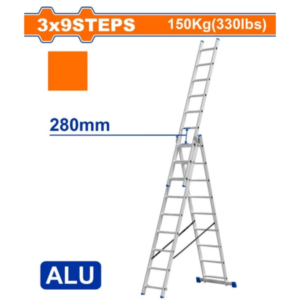 Thang xếp kéo dài 3 đoạn 3x9 Wadfow WLD6H39