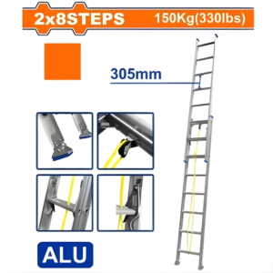 Thang xếp kéo dài 2x8 bậc Wadfow WLD8H16