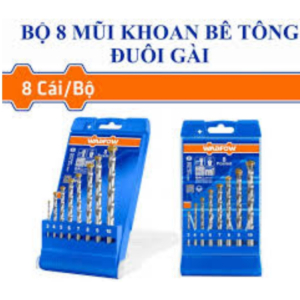 Bộ 8 Mũi khoan bê tông đuôi tròn Wadfow WMJ6B08