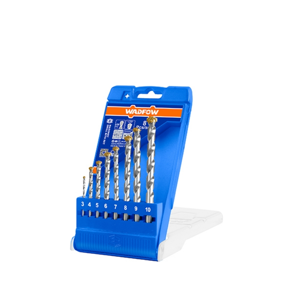 Bộ 8 mũi khoan bê tông đuôi tròn Wadfow WMJ6B08 2 WMJ6B08-2
