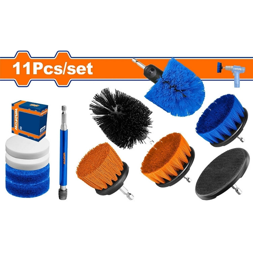 Bộ 11 bàn chải cọ rửa làm sạch Wadfow WND5403 1 Bộ 11 bàn chải cọ rửa làm sạch Wadfow WND5403