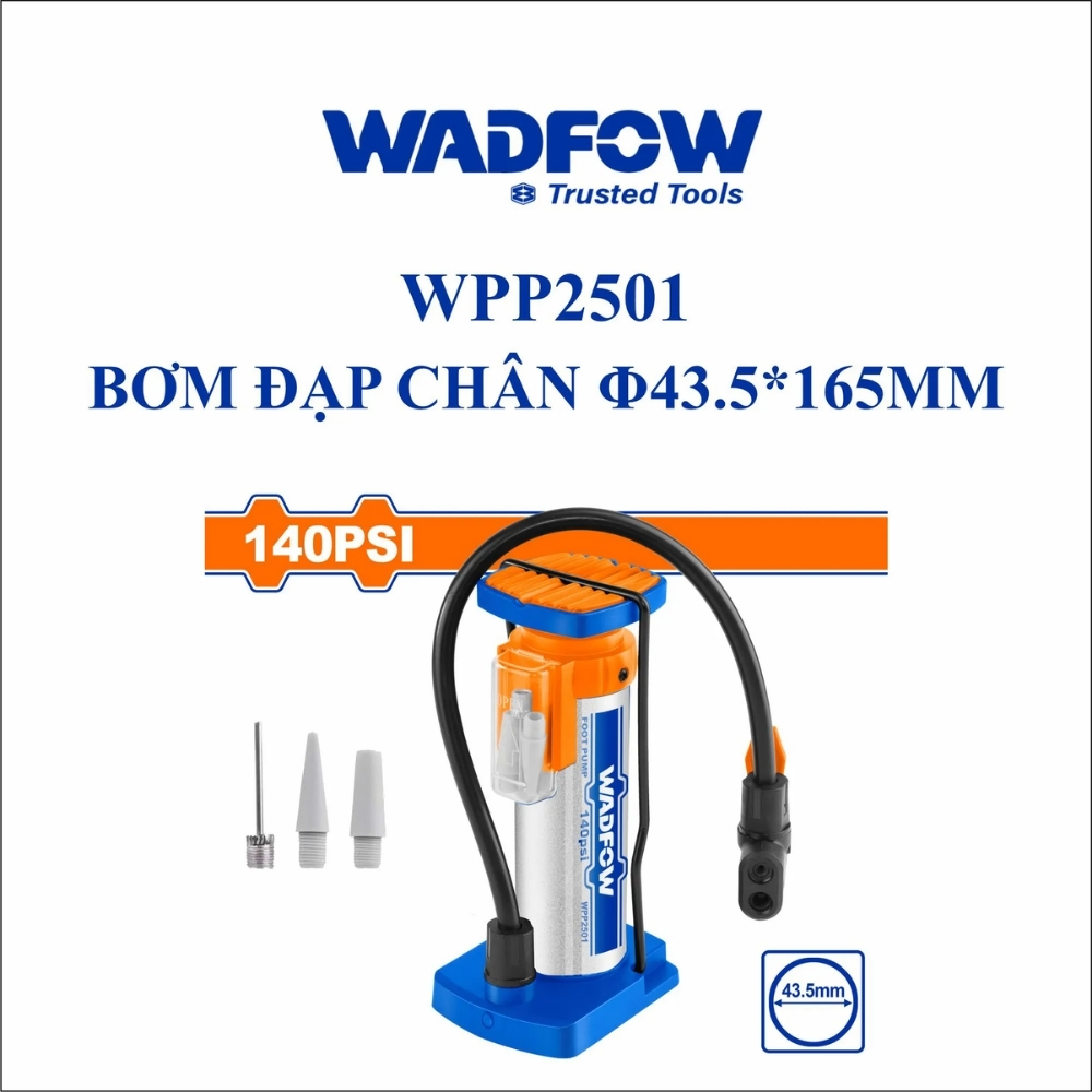 Bơm đạp chân φ43.5*165m m Wadfow WPP2501 1 Bơm đạp chân φ43.5*165m m Wadfow WPP2501