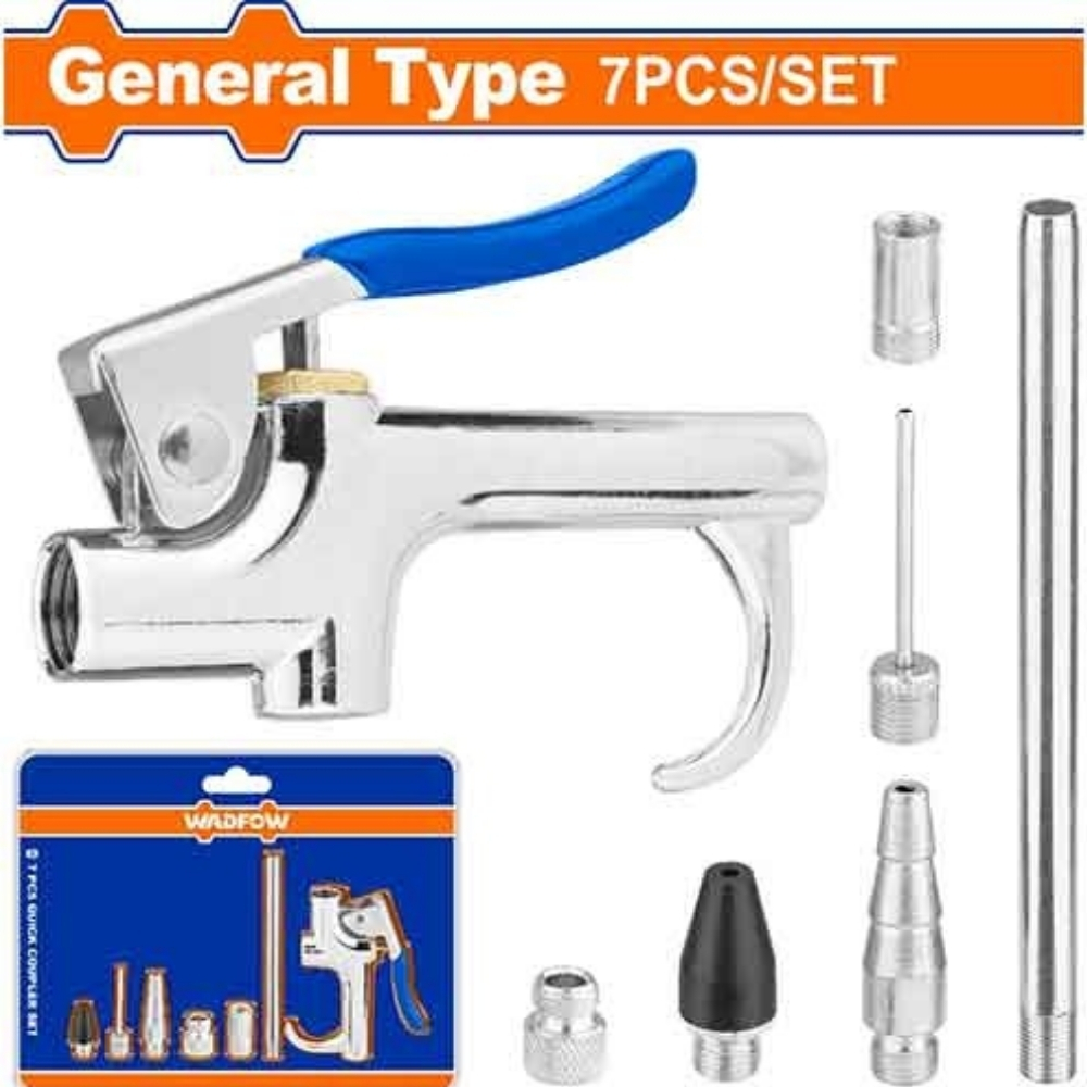 Bộ 7 món dụng cụ thổi khí 1/4" Wadfow WQP9410 1 Bộ 7 món dụng cụ thổi khí 1/4" Wadfow WQP9410