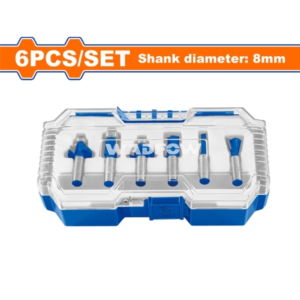 Bộ 6 mũi phay gỗ 6mm Wadfow WRKSR0108