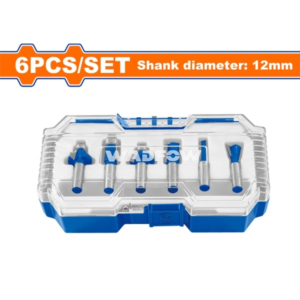 Bộ 6 mũi phay gỗ 12mm Wadfow WRKSR0112