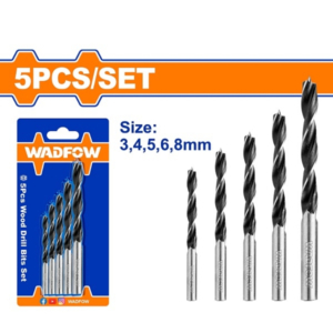Bộ 5 mũi khoan gỗ Wadfow WSJ3K01