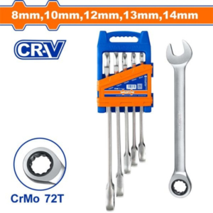 Bộ 5 Cờ lê vòng miệng tự động 8-14mm Wadfow WSP4205