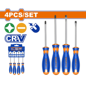 Bộ 4 tua vít dẹp & bake Wadfow WSS1204