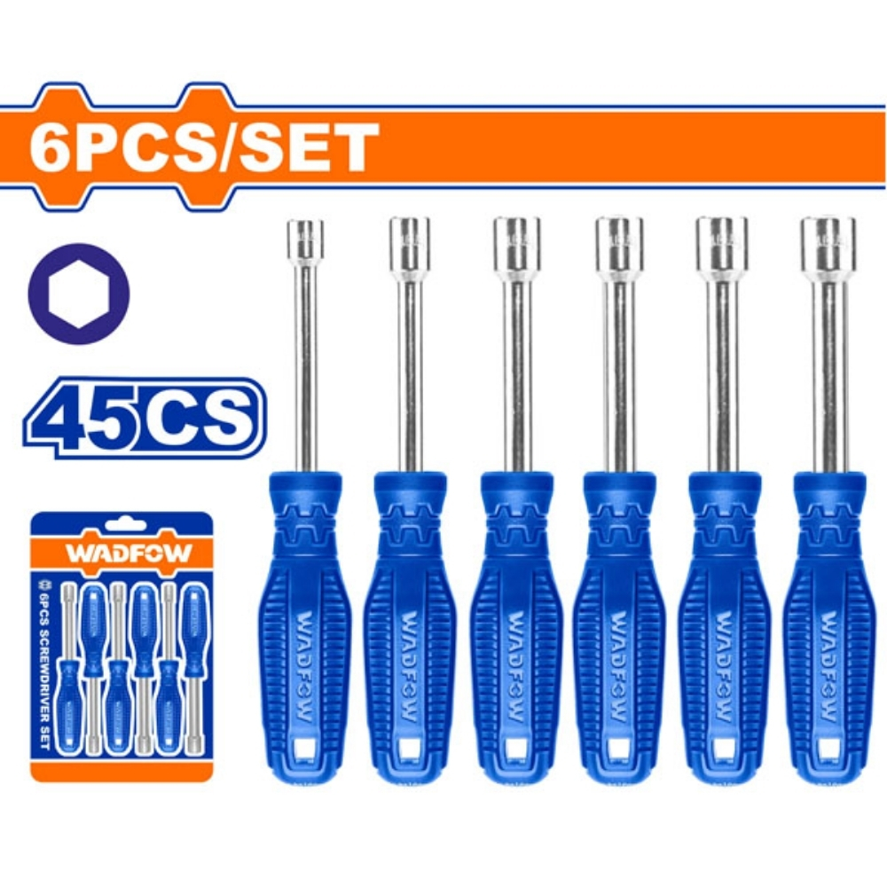 Bộ 6 tua vít đầu lục giác Wadfow WSS24T6 1 Bộ 6 tua vít đầu lục giác Wadfow WSS24T6