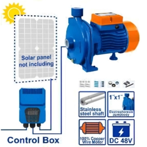 Máy bơm nước năng lượng mặt trời (không bao gồm tấm năng lượng mặt trời) 550W (0.75HP) Wadfow WWPCDC02