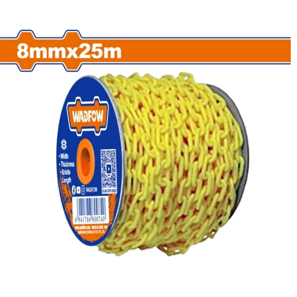 Dây xích nhựa PP 8mmx25m Wadfow WYJ6A08 1 Dây xích nhựa PP 8mmx25m Wadfow WYJ6A08