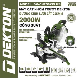 Cắt Nhôm - Cắt Gỗ 255MM - Cắt Trượt Dekton DK-CN256XPLUS