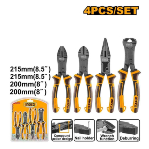 Bộ 4 kìm trợ lực 8" 8.5" Ingco HKCPS5841