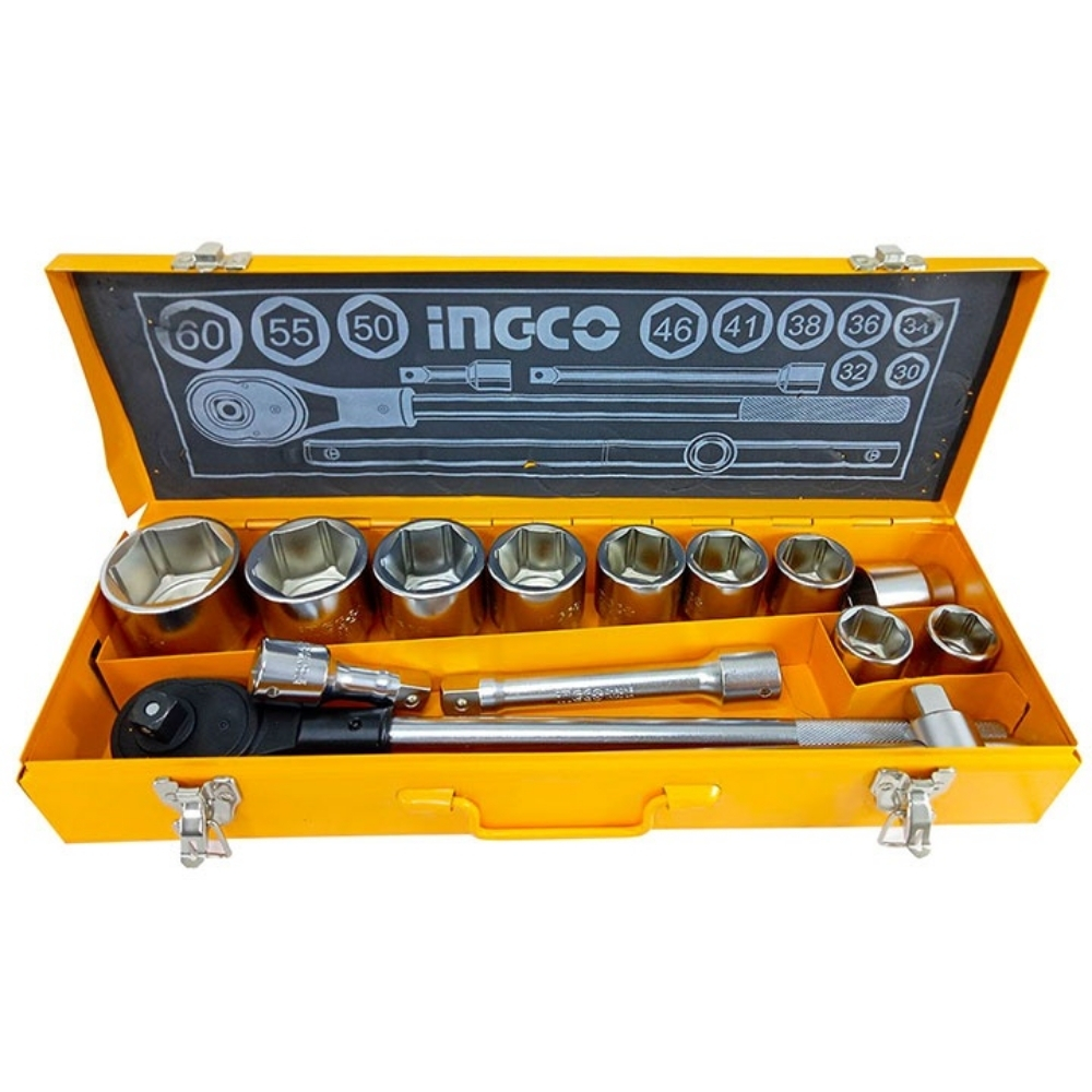 Bộ 15 đầu tuýp tay vặn 3/4" Ingco HKTS034151 2 HKTS034151-2
