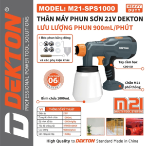 Súng Phun Sơn 21V Dekton M21-SPS1000