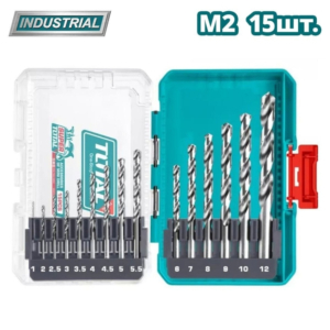 Bộ 15 mũi khoan HSS M2 Total TACSDL51508