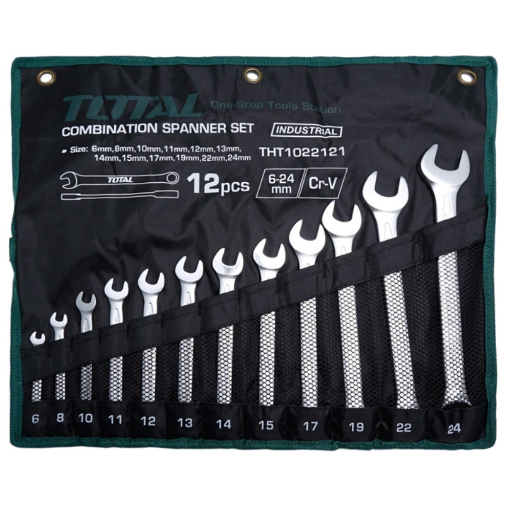 Bộ cờ lê vòng miệng (6-24mm) Total THT1022121 1 Bộ cờ lê vòng miệng (6-24mm) Total THT1022121