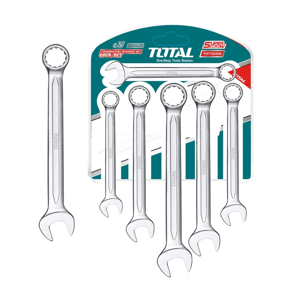 Bộ 6 cờ lê vòng miệng Total THT102266 1 Bộ 6 cờ lê vòng miệng Total THT102266