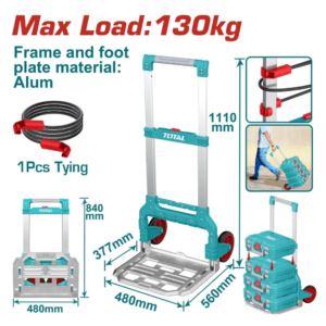 Xe đẩy tay gấp gọn 130Kg Total THWB61201