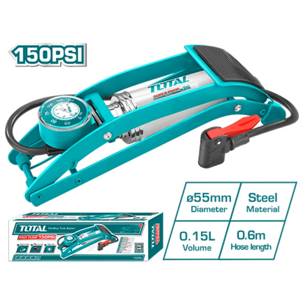 Bơm hơi đạp chân Total TMPP5511 1 Bơm hơi đạp chân Total TMPP5511
