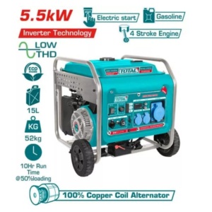Máy phát điện chạy xăng biến tần 5,5kW Total TP365006