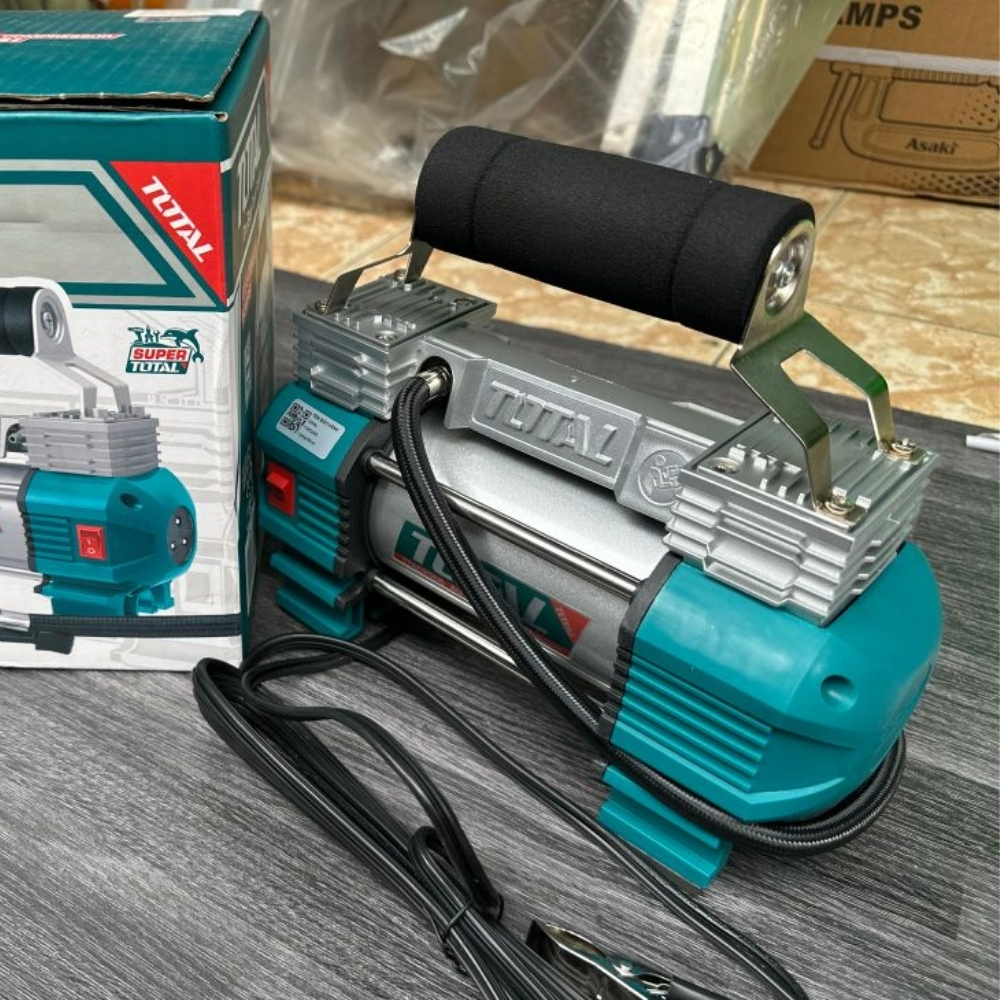 Máy bơm hơi lốp xe ô tô DC 12V Total TTAC2506 2 TTAC2506-2