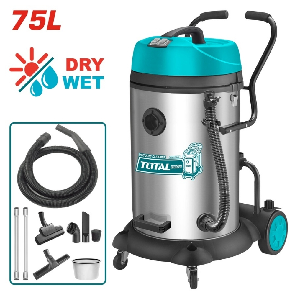 Máy hút bụi công nghiệp 75L - 2400W Total TVC24751 1 Máy hút bụi 75L Total TVC24751