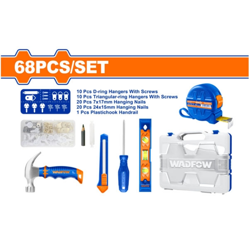 Bộ 68 dụng cụ treo tranh Wadfow WHS2B68 1 Bộ 68 món dụng cụ treo tranh Wadfow WHS2B68