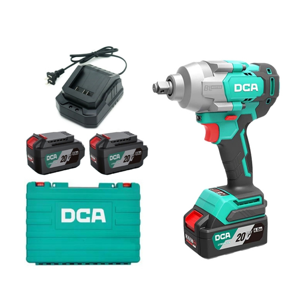 Máy siết bu lông dùng pin 20V 910Nm DCA ADPB698H2K (2 pin & sạc) 1 Máy siết buloong không chổi than dùng pin DCA ADPB698H2K