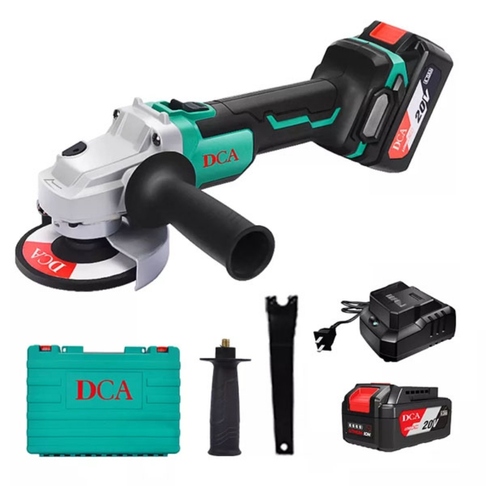 Máy mài góc dùng pin 20V DCA ADSM03-100EM (2 pin & sạc) 1 Máy Mài Góc không chổi than Dùng Pin DCA ADSM03-100EM