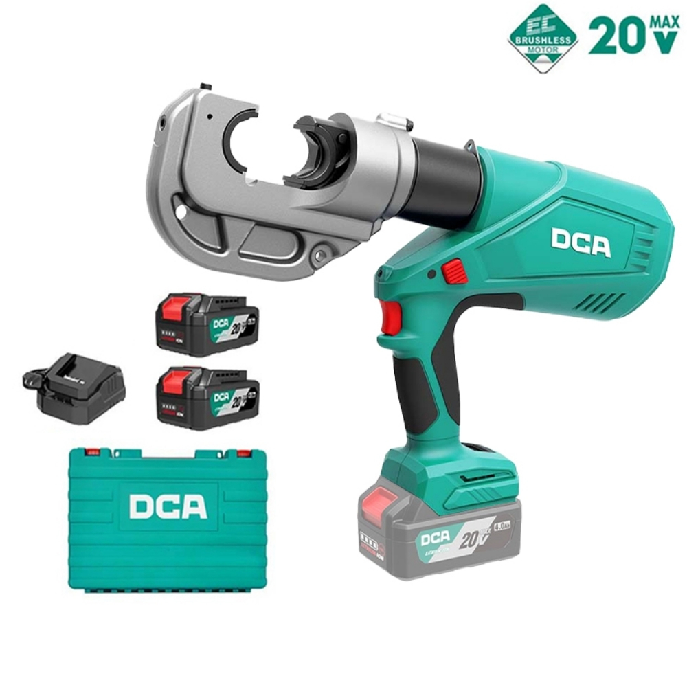 Máy ép COS thủy lực dùng pin 20V DCA ADYH400EM (2 pin & sạc) 1 Máy ép Cos thủy lực dùng pin DCA ADYH400EM