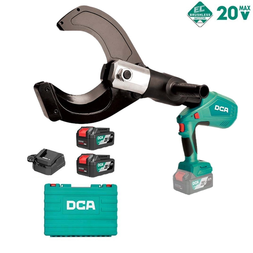 Máy cắt cáp thủy lực dùng pin 20V DCA ADYJ120EM (2 pin & sạc) 1 Máy cắt cáp thủy lực dùng pin DCA ADYJ120EM