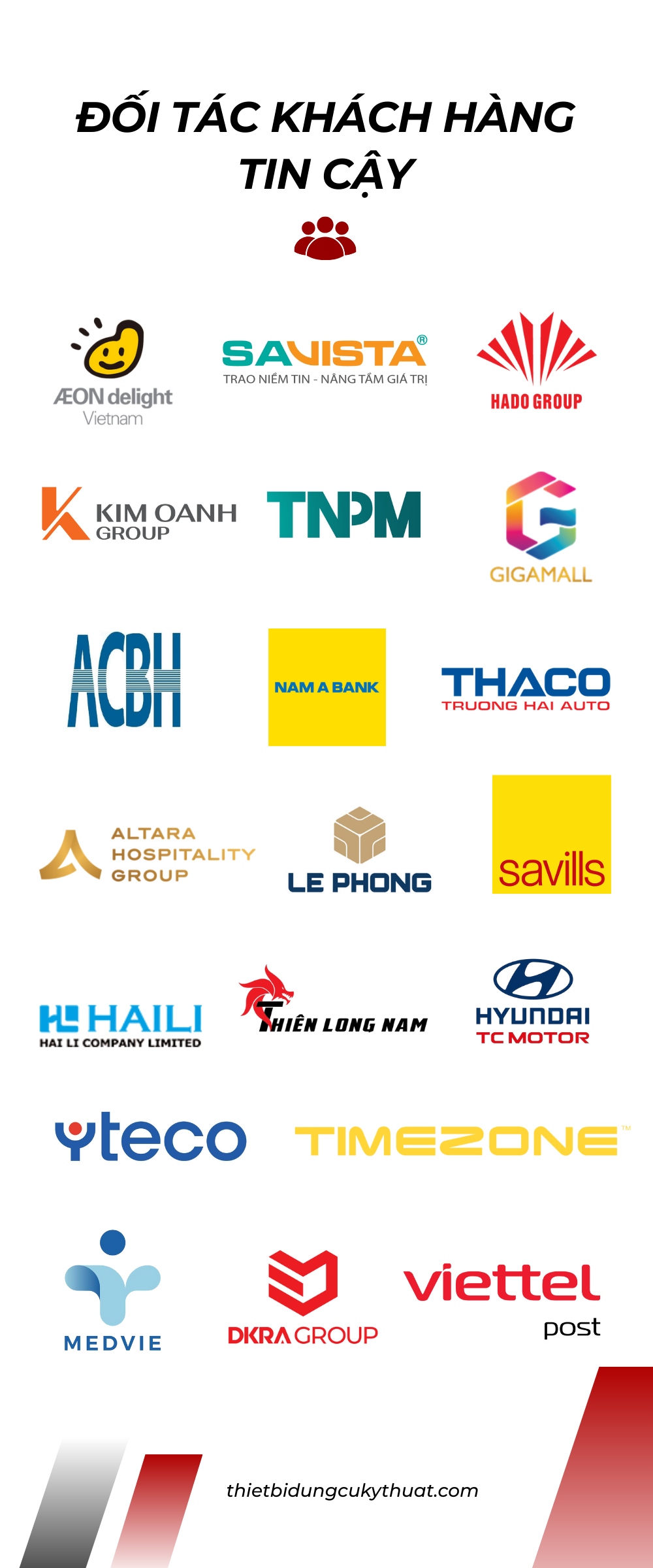 Banner đối tác khách hàng tin cậy 2026