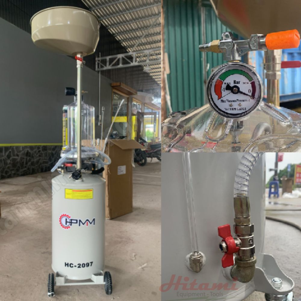Bình Hứng Hút Nhớt Thải HPMM HC-2097 4 Binh-Hung-Hut-Nhot-Thai-HPMM-HC-2097-co-bau-hien-thi-muc-nhot