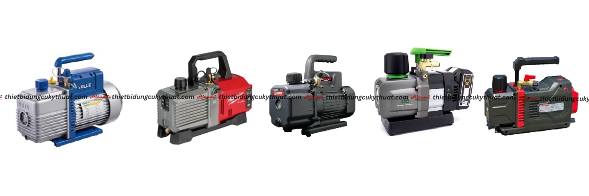 Máy móc và công cụ dành cho THỢ ĐIỆN LẠNH 2 Các loại máy hút chân không nạp ga dùng pin và điện