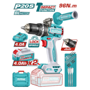 Máy khoan búa đầu Jacobs dùng pin 20V Total TIDLI209686 (2 pin & sạc)