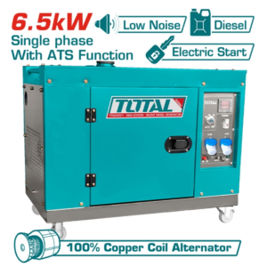 Máy phát điện chạy dầu 6.5kW Total TP265001-1