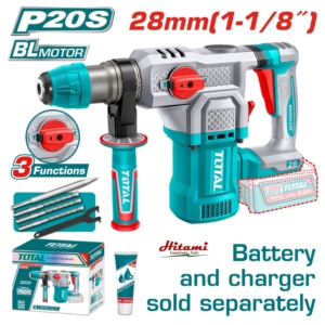 Máy khoan bê tông dùng pin 20V Total TRHLI20286