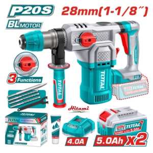 Máy khoan bê tông dùng pin 20V Total TRHLI202862 (2 pin & sạc)