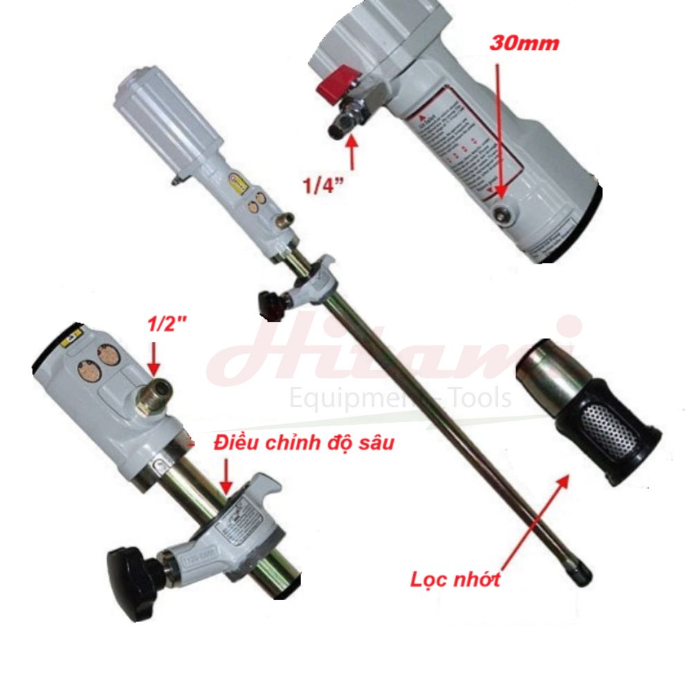 Trụ bơm nhớt khí nén HPMM 70051940 2 Tru-bom-dau-nhot-bang-khi-nen-HPMM-70051940