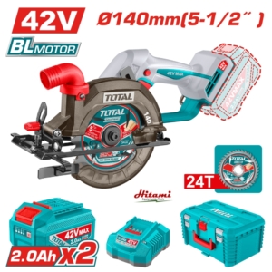 Máy cưa đĩa tròn dùng pin 42V Total TSLI4214012 (2 pin & sạc)