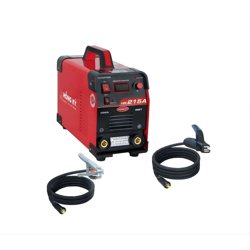 Máy hàn que chống giật 215A 220V Hồng Ký HK215A 1 Máy hàn que chống giật 215A 220V Hồng Ký HK215A