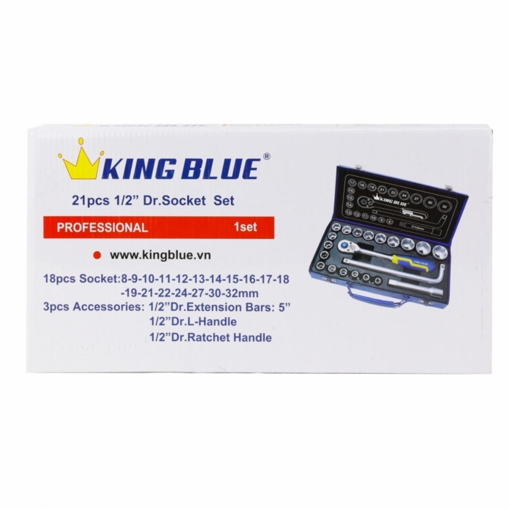 Bộ tuýp 21 chi tiết 1/2" King Blue KLG21 4 King-Blue-KLG24-9