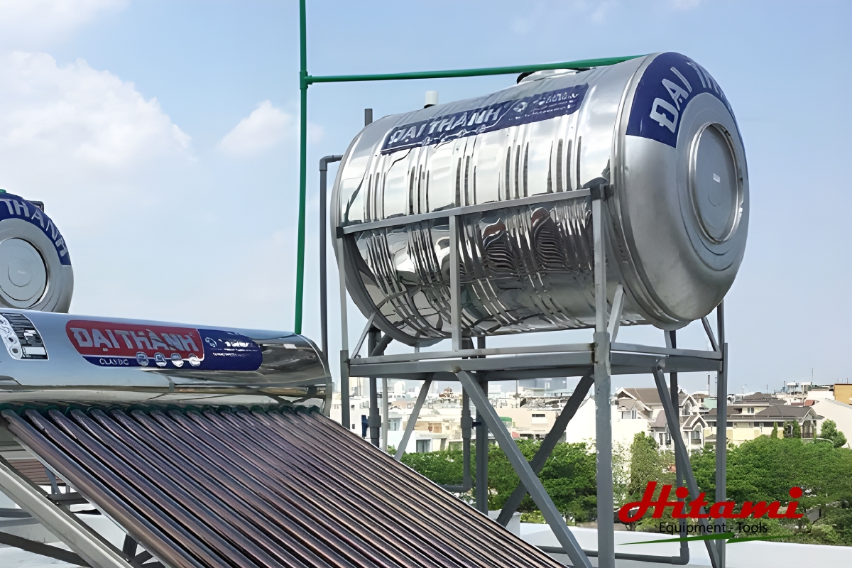 Cách lắp máy bơm nước lên bồn và các lỗi thường gặp 2 Bồn nước đặt trên máy nhà