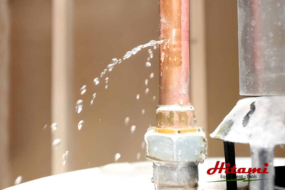 5 bước bảo dưỡng máy bơm nước gia đình tại nhà 3 Máy bơm bị rò rỉ nước
