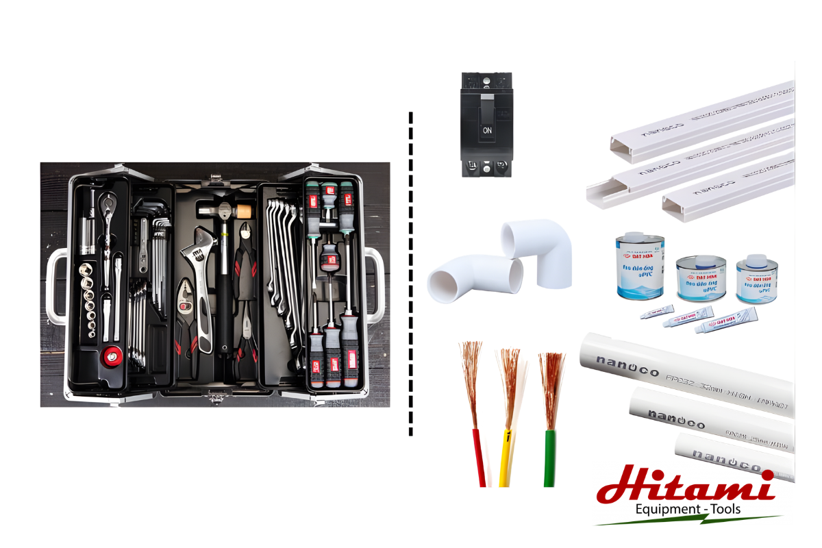 Bí quyết chọn máy bơm chống ngập gia đình phù hợp 5 Các dụng cụ khi lắp đặt máy bơm