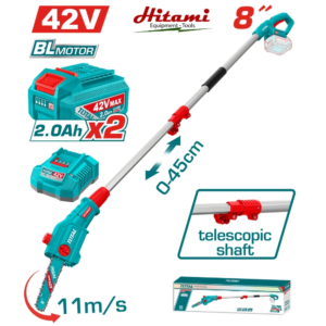 Máy cưa cắt cành trên cao dùng pin 42V Total TPSLI42281 (2 pin & sạc)
